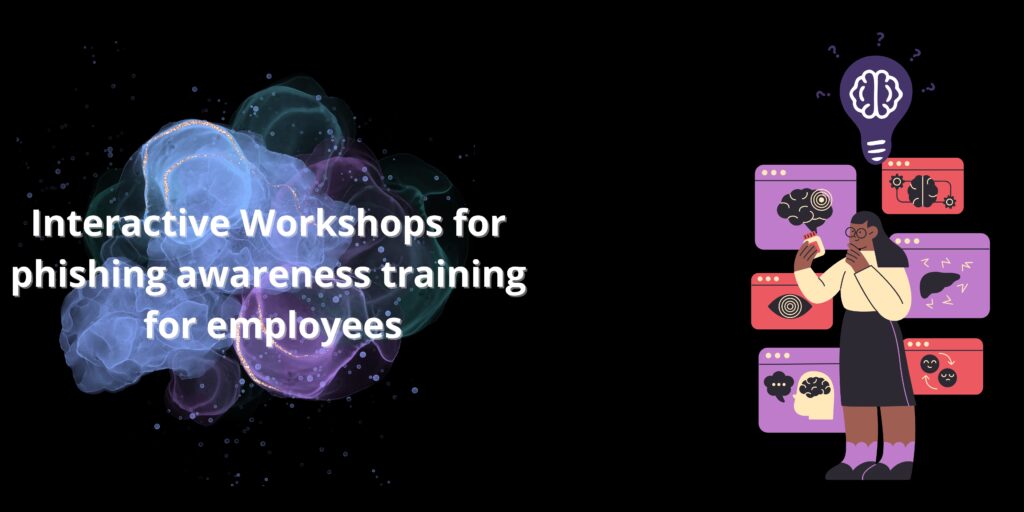 Interactive workshops for phishing awareness training for employees