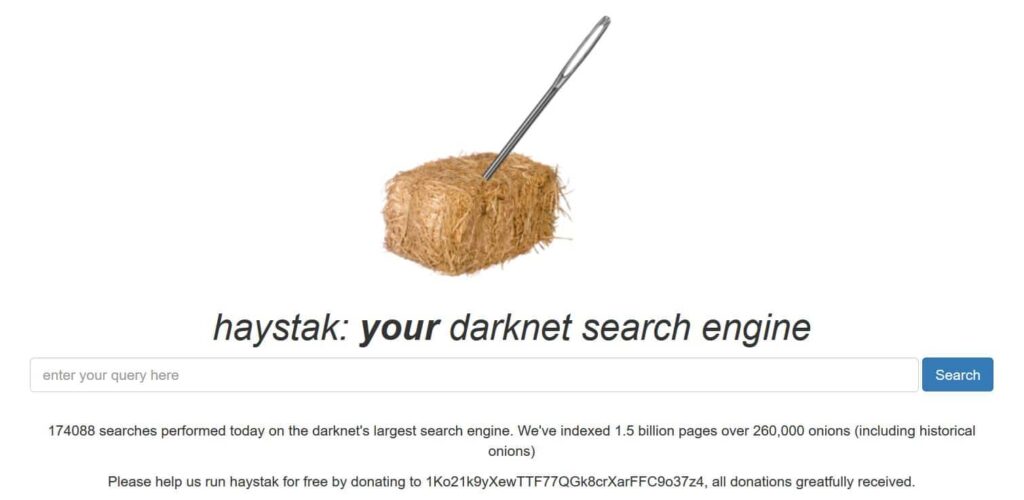 haystak dark web search engine