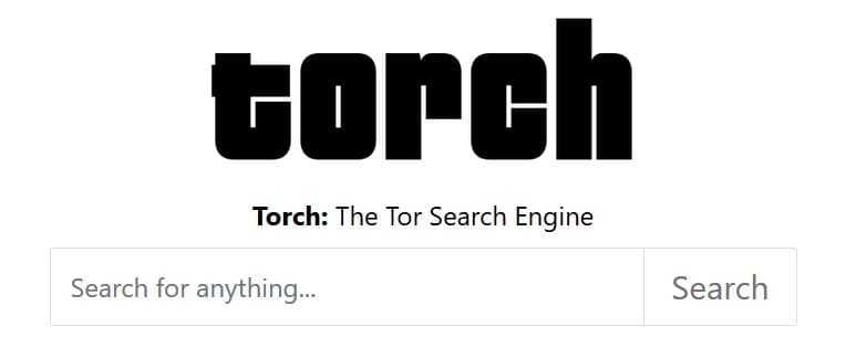 Torch dark web search engine